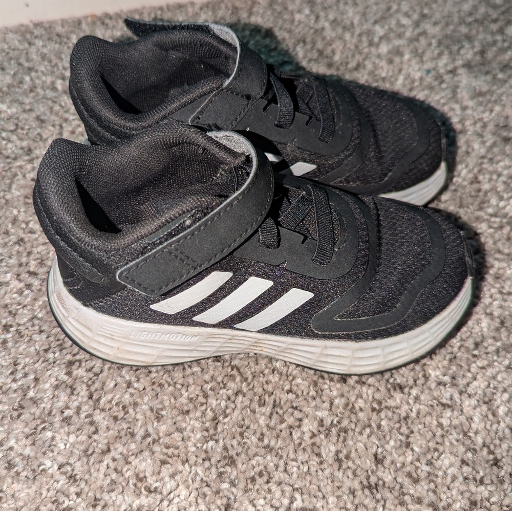 Adidas Kids Black and White Sneakers